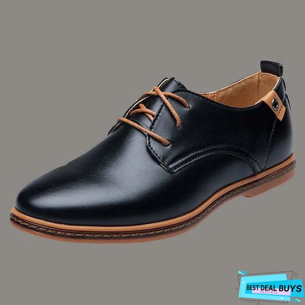 Men's Derby Shoes Spring / Summer / Fall Vintage / British Daily Outdoor Office & Career Oxfords Golf Shoes Pu Non-Slipping Wear Proof Booties / Ankle Boots Yellow / Black / Dark Blue