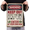 Warning - Vintage Metal Signs(12*16Inch) - Warning