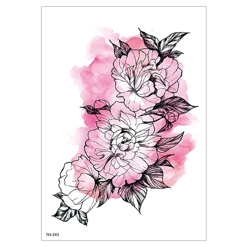 Waterproof TemporaryTattoo Sticker For Men Women Tiger Wolf Death Skull Temporary Tattoo Fake Henna Skeleton King Animal Tatoo