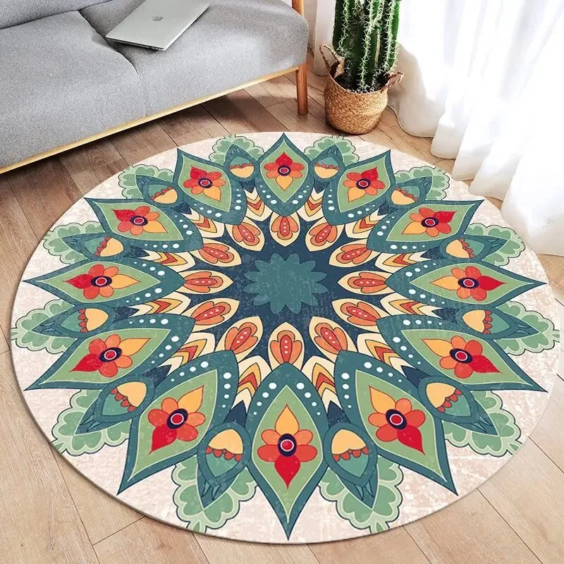 Athvotar Round Carpets Modern Living Room Sofa Coffee Table Rug Simplicity Decoration Bedroom Carpet Kitchen Bathroom Non-slip Rugs