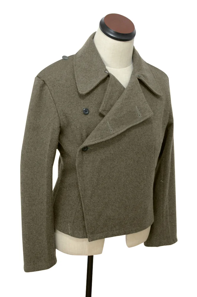   Wehrmacht German Assault Gunner Brown Wool Wrap Jacket German-Uniform