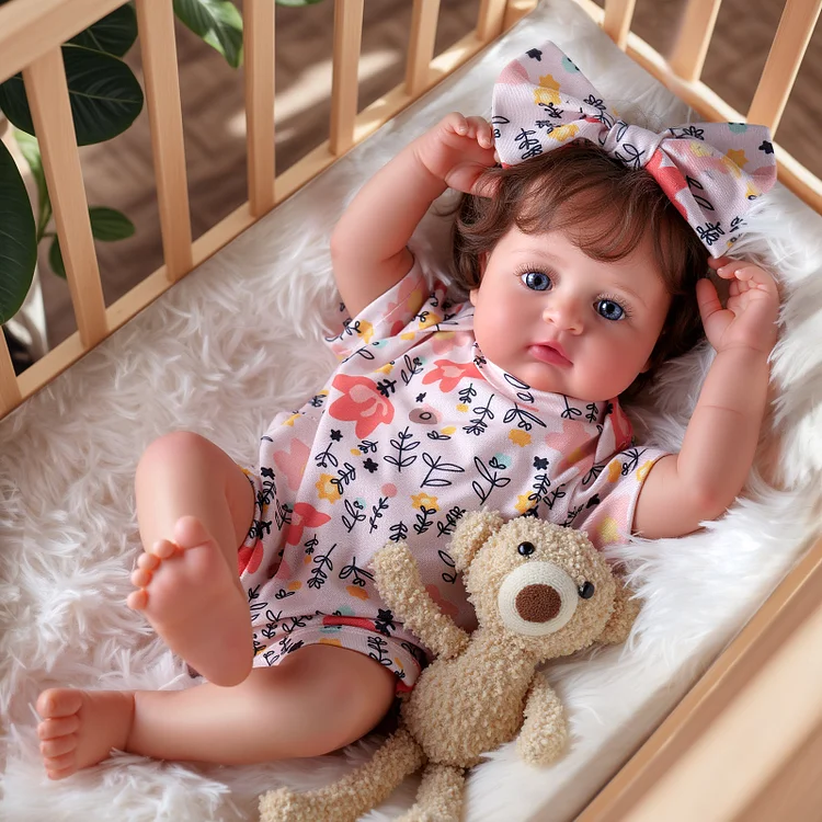 [90Days Lowest Price]Babeside Smiling Reborn Baby Petr 17'' Little Infant Girl Healing of the Heart