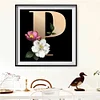 Diamond Painting-DIY Full Round Drill Letter P