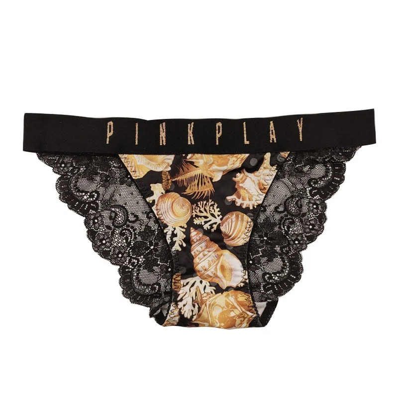 Women's Cotton Underwear Sexy Lace Panties Female Printed Underpants Low Waist  Panties Seamless Briefs Ladies Fashion Shorts