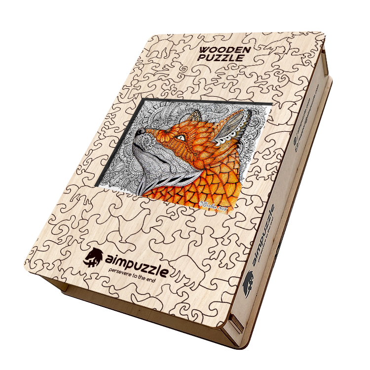 Fox Painting Wooden Jigsaw Puzzle
