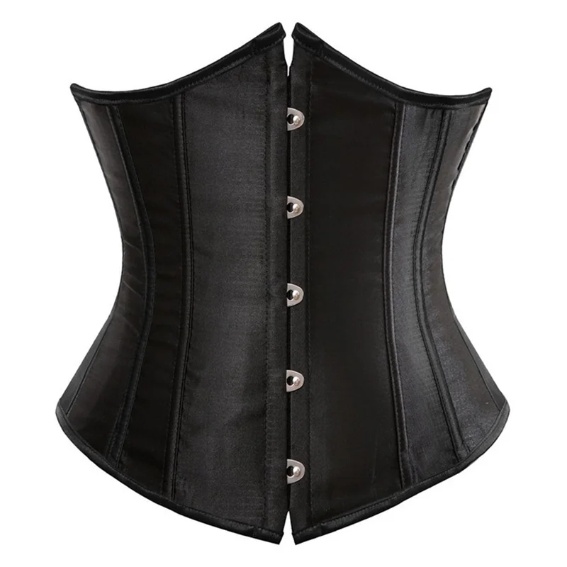 Billionm Women Underbust Corset Sexy Bustiers Workout Slimming Belt Body Shaper Waist Girdles Black Lace Up Plus Size S-6XL