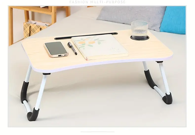 1pc Bed Folding Table, Desk, Laptop Table, Dining Table, Lazy Folding Small Table details 8