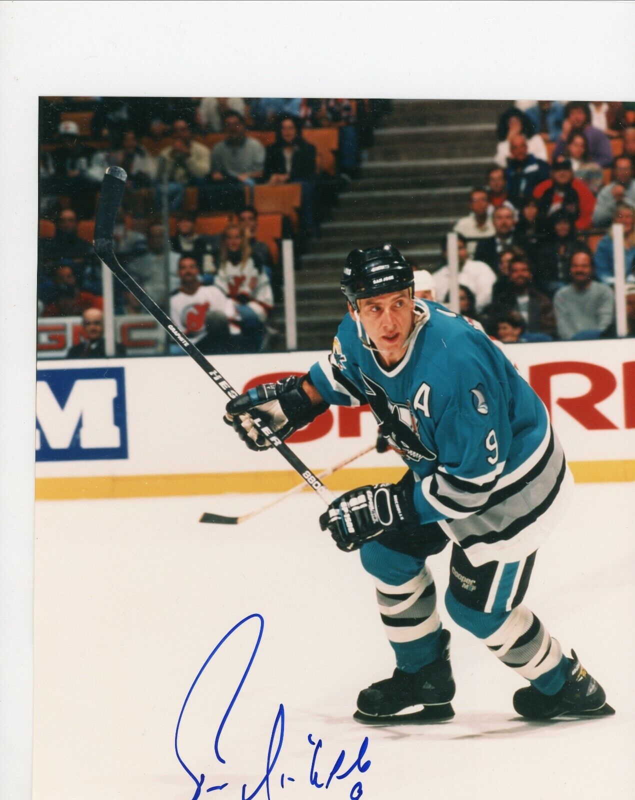 Bernie Nichols Blackhawks Sharks Signed Autographed 8x10 Glossy Photo Poster painting COA