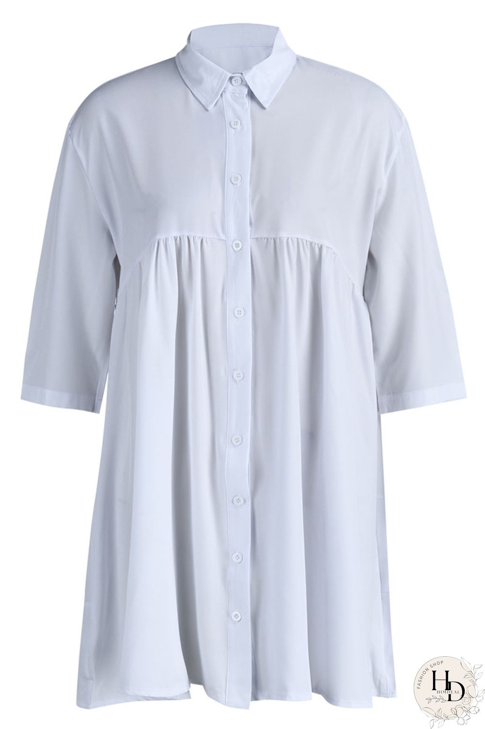 Black Casual Solid Patchwork Buckle Turndown Collar A Line Dresses