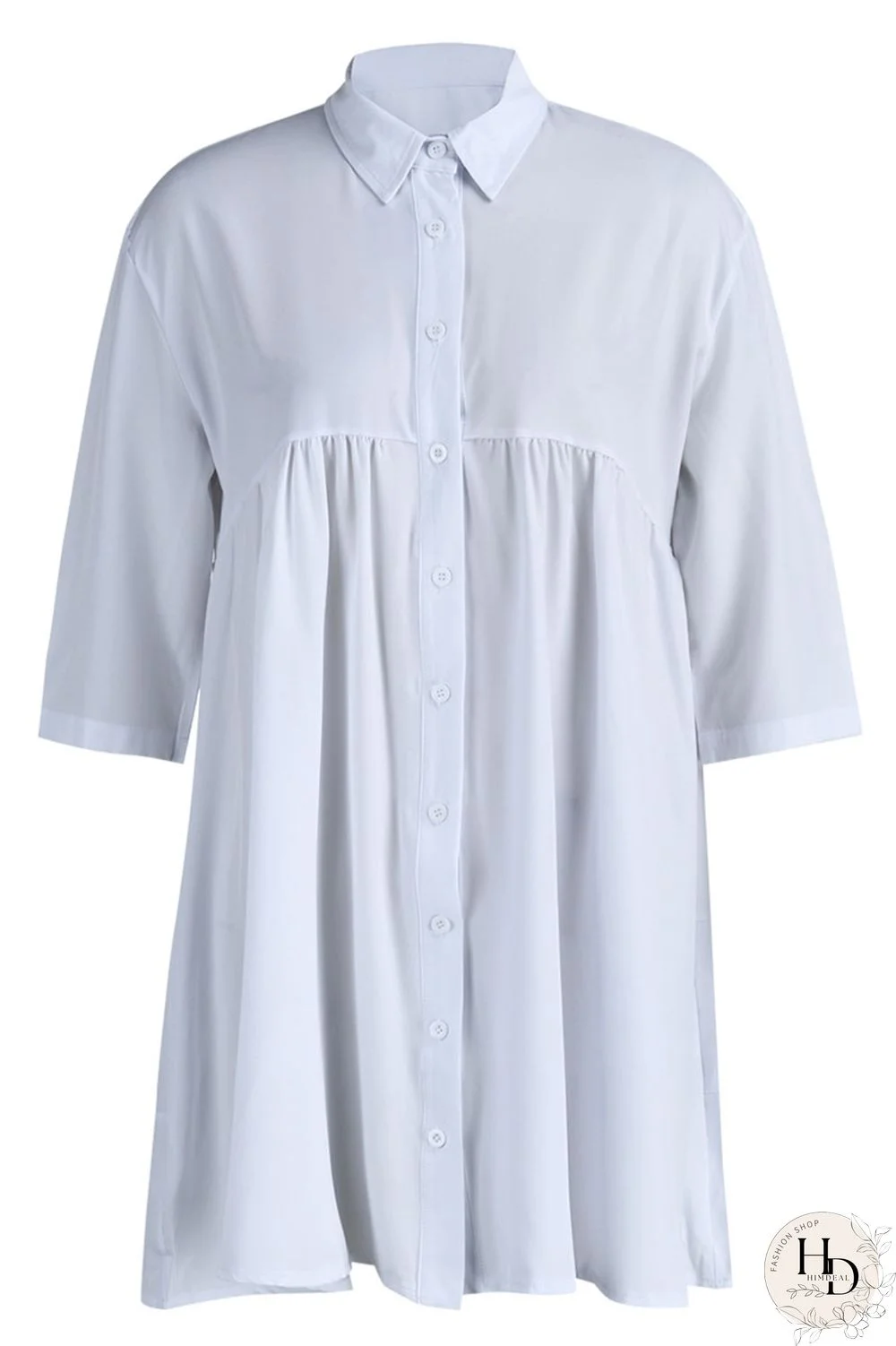 Black Casual Solid Patchwork Buckle Turndown Collar A Line Dresses