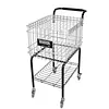 [US Local Warehouse] Foldable Tennis Cart Holds 350 Balls Sports Ball Hopper for Teaching & Court Use