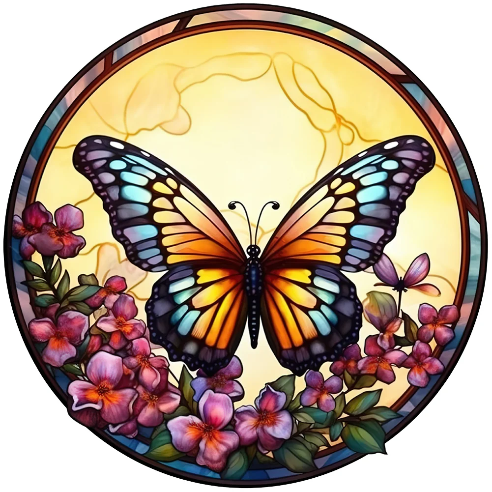 Butterfly Wind Chimes (canvas) full round or square drill diamond painting