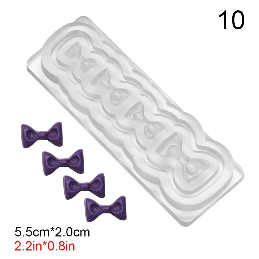 3D Nail Art Silicone Carved Mold Stone Heart Star Crystal Design Decor DIY Acrylic Nails Silicon Gel Template Nail Art Tool