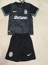 Joyfball 2025/2026 Kids Size Sporting Lisbon Away Football Jersey 1:1 Thai Quality