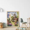 Windmill And Hut-14CT Stamped Cross Stitch Egyptian Cotton 30*40cm/11.81*15.75in tapestrymarket