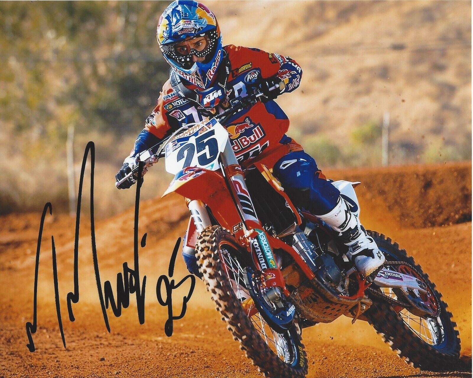 Motocross Racer Marvin Musquin Signed 8x10 Photo Poster painting COA B Proof Supercross KTM 450