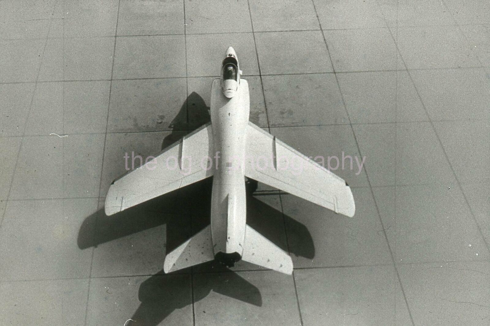 F11F-1 Tiger 35mm FOUND b + w SLIDE Original MILITARY AVIATION Photo Poster painting 14 T 5 J