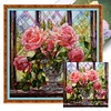 (Multi-Style) Flower Animal - 11CT Stamped Cross Stitch 50*50cm/19.69*19.69in(glass painting cross stitch)