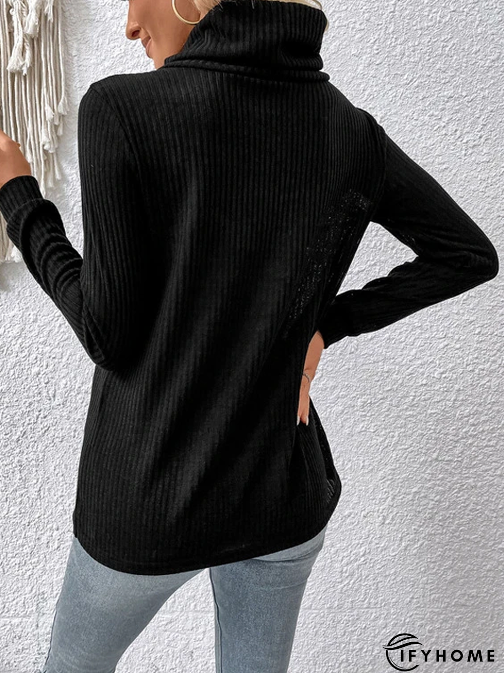 Jersey Plain Loose Casual Top | IFYHOME