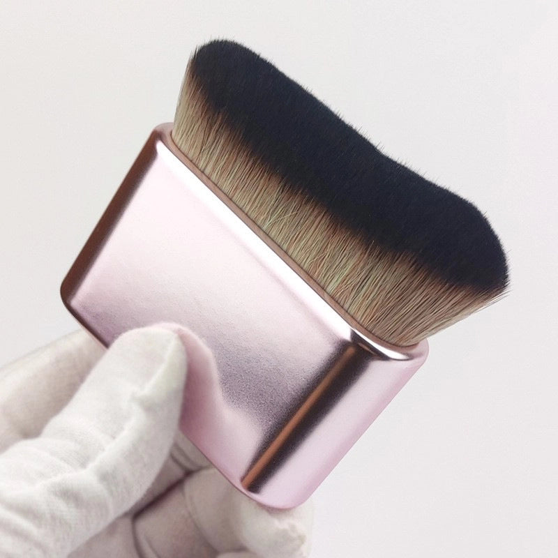 Soft Hair Makeup Brush Multipurpose Body Flat Brush Neck Brush Caterpillar Foundation Powder Brush