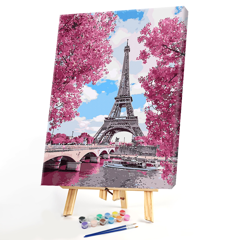 

40*50CM - Paint By Numbers - Iron Tower, 501 Original