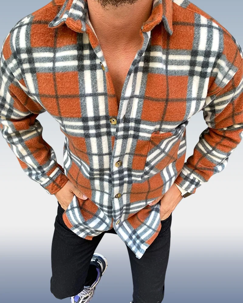 Men's new autumn shirt jacket 018