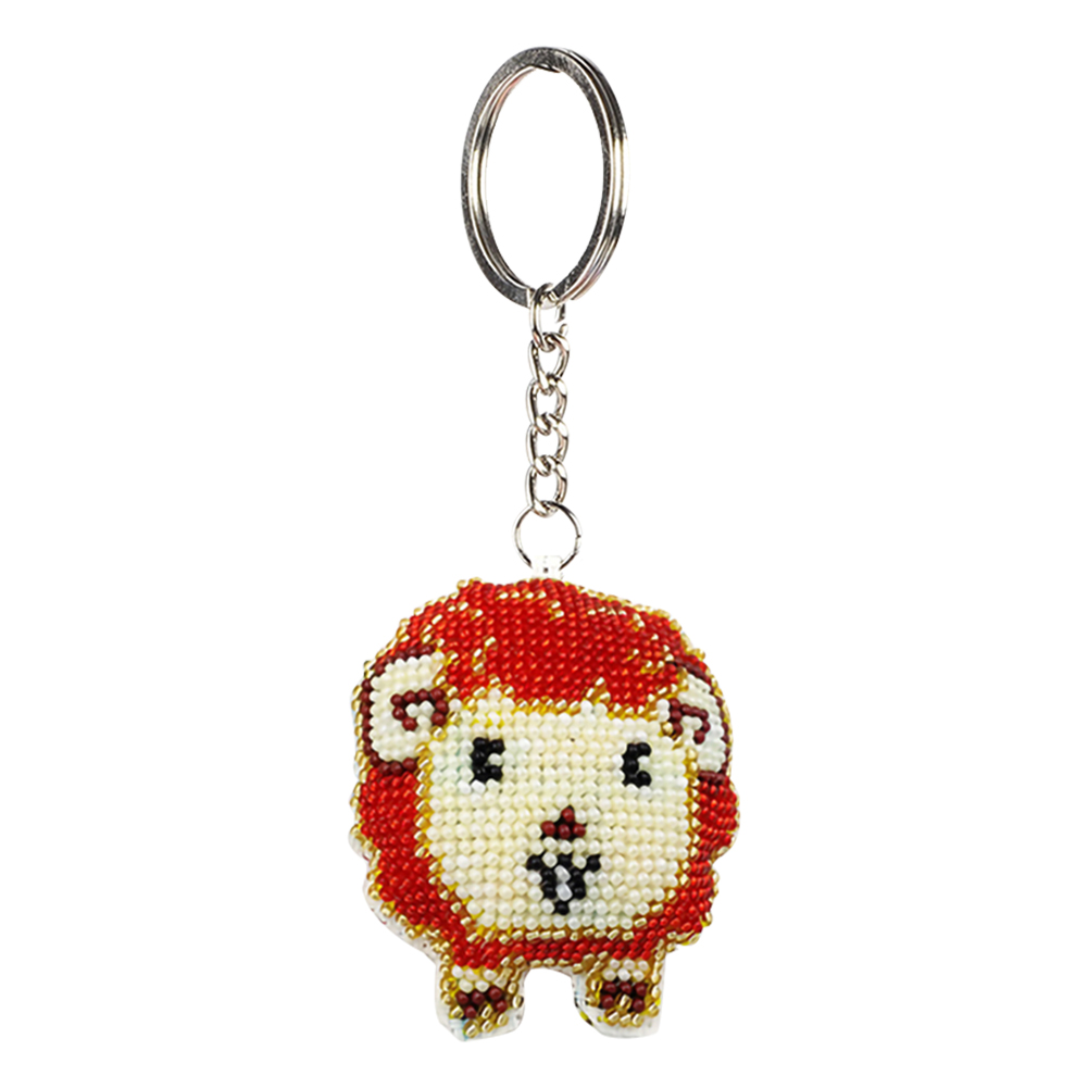 

Sheep - Bead Embroidery - Keychain, 501 Original