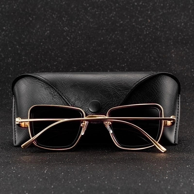 Classic Style Streetwear Square Ac Square Full Frame Men’s Sunglasses