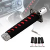 Japanese Sword Universal Gear Shift Lever Knob with 4 Adapters for Most Vehicles