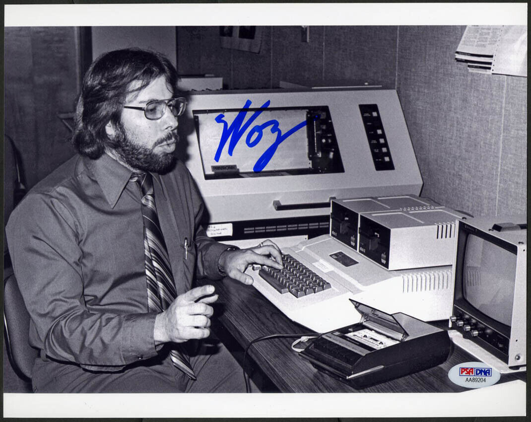 Steve Woz Wozniak SIGNED 8x10 Photo Poster painting Apple I Computer founder PSA/DNA AUTOGRAPHED