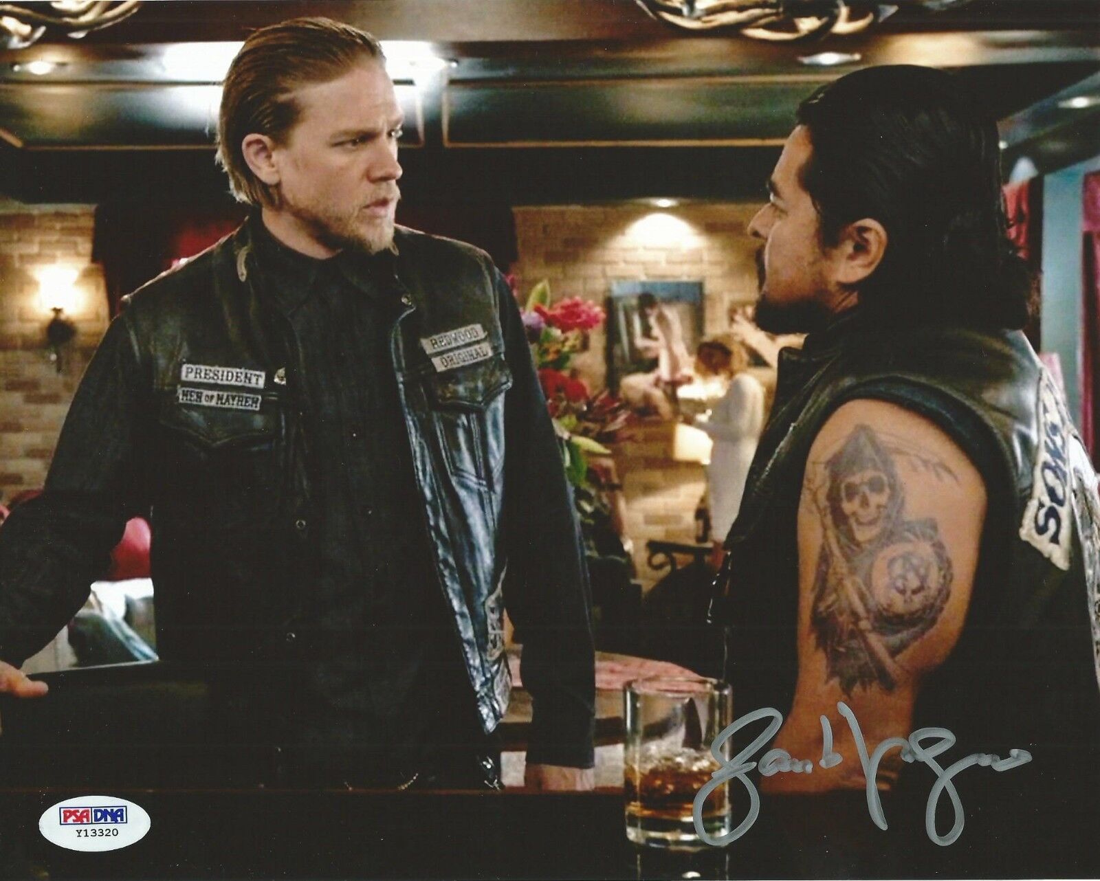 Jacob Vargas Signed 8x10 Photo Poster painting PSA/DNA Sons of Anarchy Picture w/ Charlie Hunnam