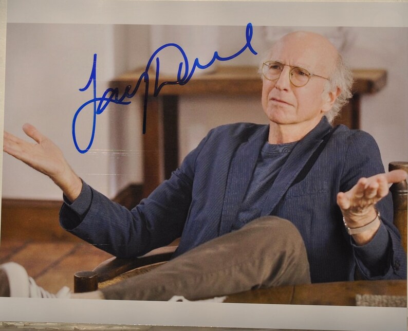 LARRY DAVID Curb Your Enthusiasm Hand-Signed 8x10 wCOA