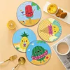 6pcs DIY Diamond Painting Coaster Kit With Holder - Summer Fruits