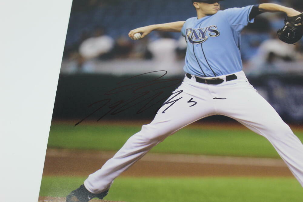 JEREMY HELLICKSON SIGNED AUTOGRAPH 8x10 Photo Poster painting -TAMPA BAY RAYS, 2011 ROY, PSA