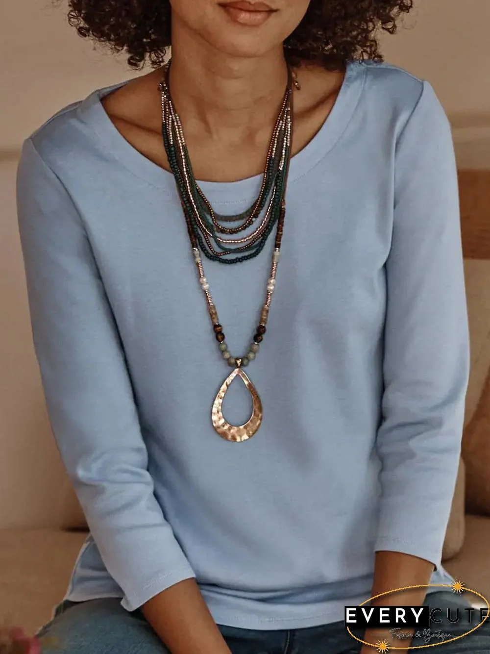 Loose Crew Neck Casual T-Shirt