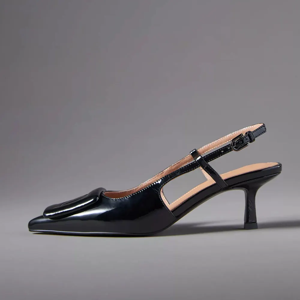 Slingback Point Toe Stiletto Pumps