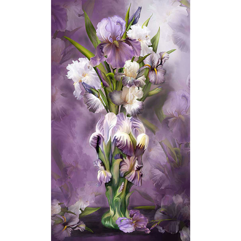 

40*80CM - Round Drill Diamond Painting - Iris, 501 Original
