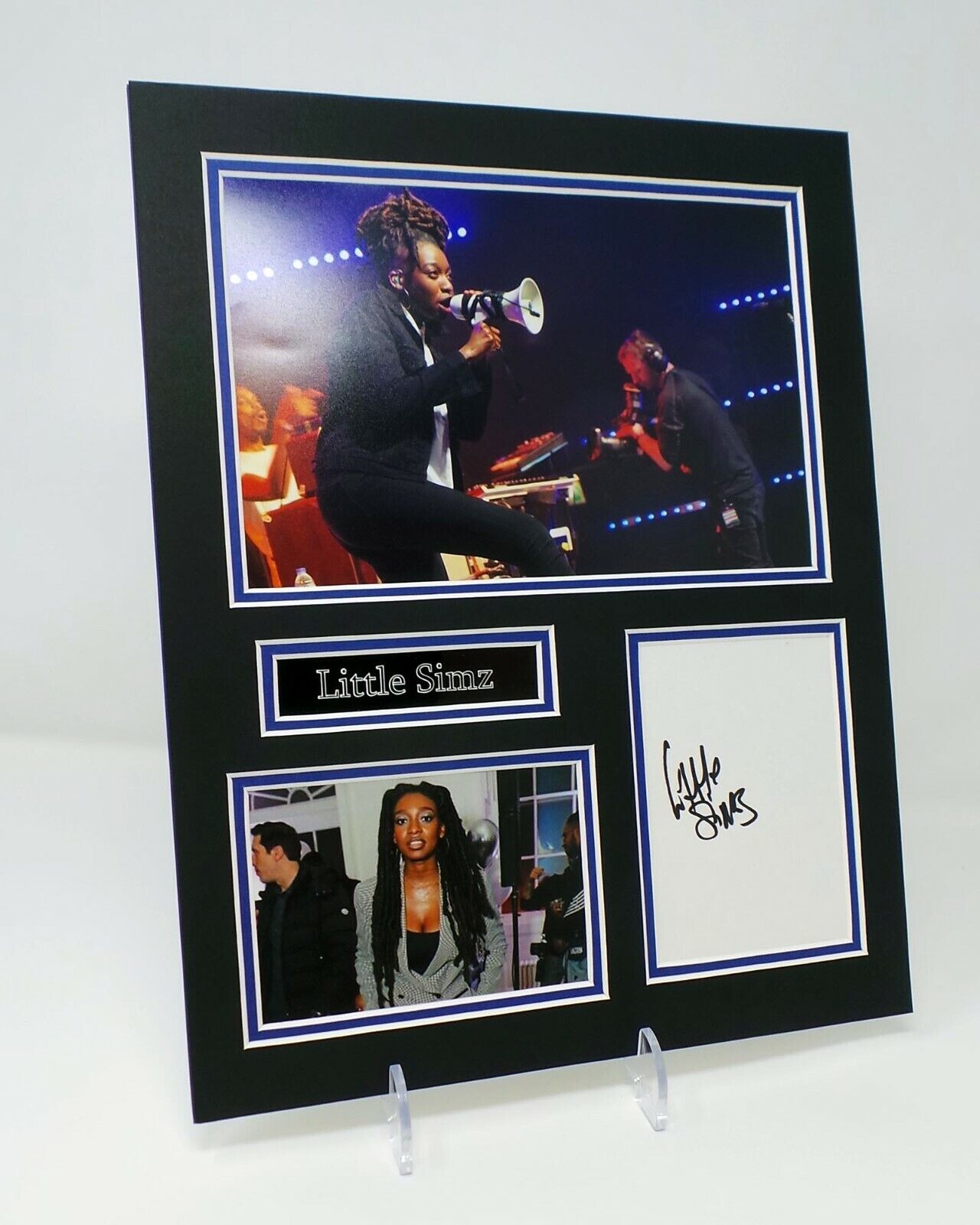 Little SIMZ Signed Mounted Photo Poster painting Display AFTAL British Rapper, sings Guess Who