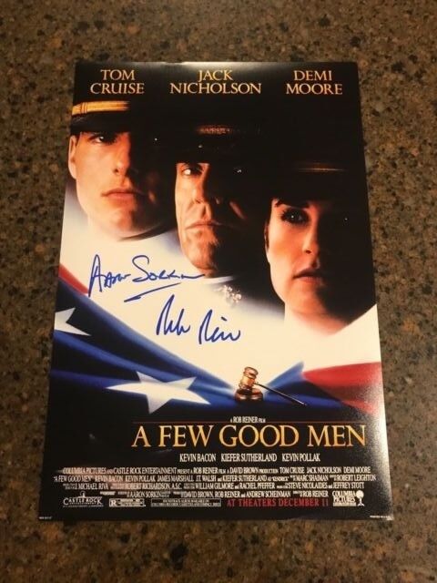 * ROB REINER & AARON SORKIN * signed 12x18 Photo Poster painting poster * A FEW GOOD MEN * 1