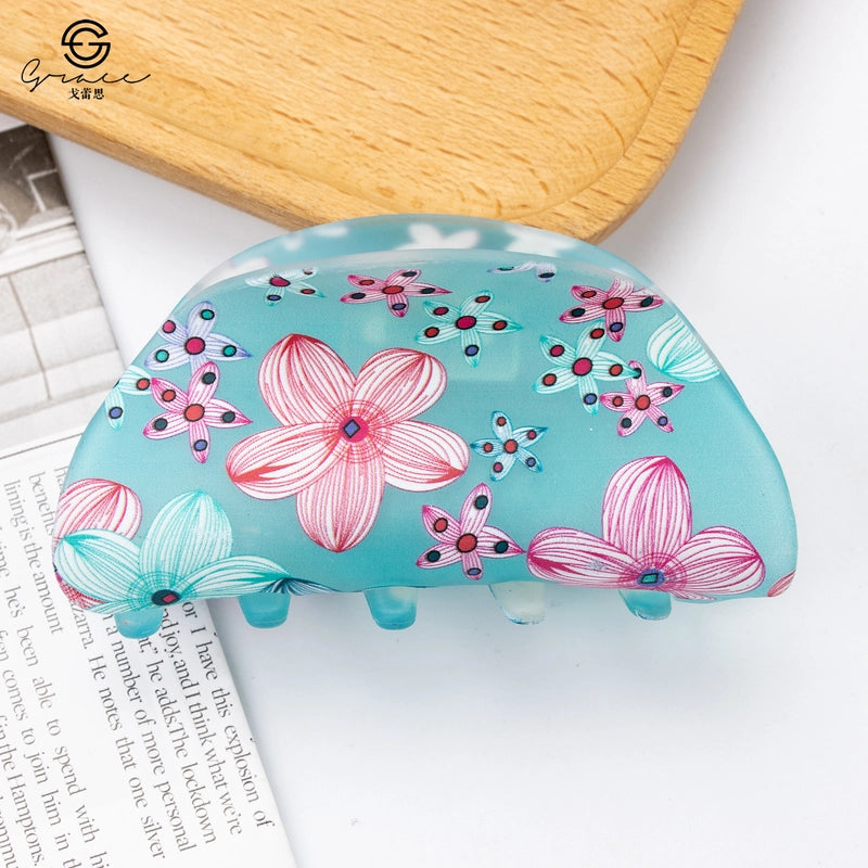 Sweet Flower Arylic Hair Claws