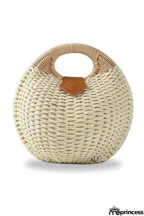 Snail Straw Tote Bag