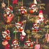 8Pcs Double Side Effect Acrylic Special Shaped Christmas Theme Xmas Trees Hanging Pendant Kits