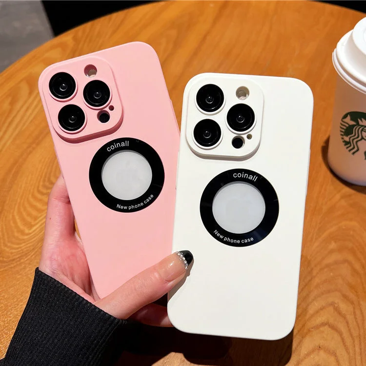 For iPhone 13/14 Series Hollow Out Frosted Mobile Phone Case