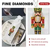 4 Pack DIY Rhinestone Drawstring Wine Gift Bags,  Diamond Painting Wine Decor Bag for Festival Gift Home Table Decor(Nutcracker)