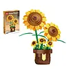 Artificial Flower Building Blocks for Adults Women for Home Decor (Sunflower)