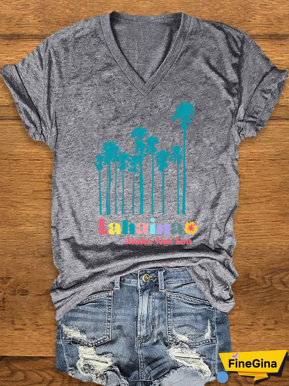 Women's Lahaina Strong Print T-Shirt