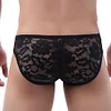 Sexy Mens Lace Underwear Low Rise Ultra Thin Transparent Briefs