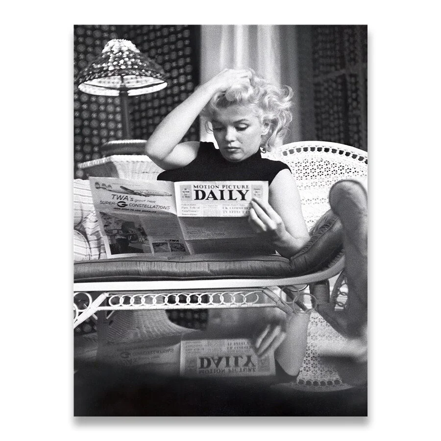 Canvas Marilyn Actor Monroe Paintings Wall Artwork Poster Pictures Prints Nordic Style Home Decor For Living Room Modular Frame