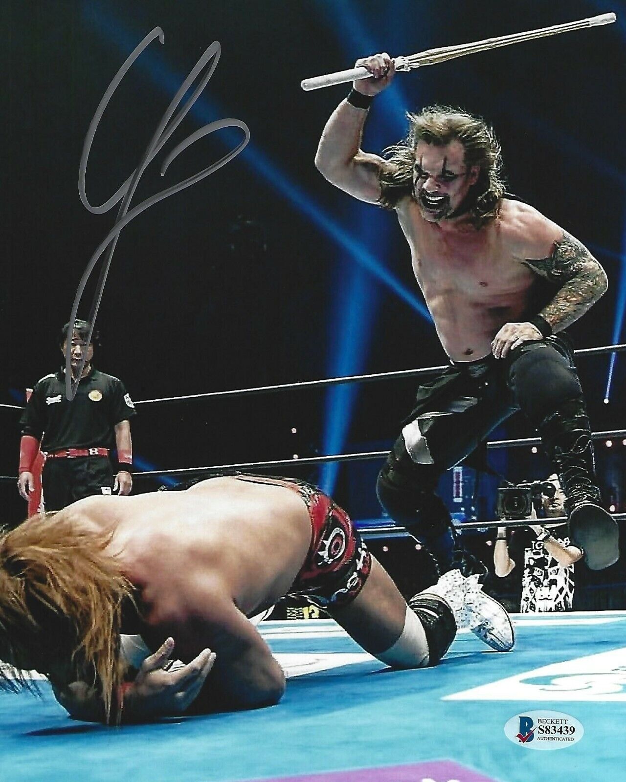 Chris Jericho Signed WWE 8x10 Photo Poster painting BAS COA New Japan Pro Wrestling Autograph 39