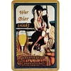 (Multi Style)Wer Bier Trinkt - Metal Tin Signs(8*12Inch) - Bar